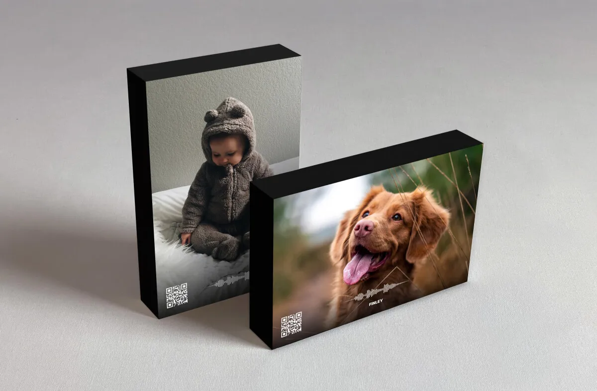 Wavibly Holzblock Baby & Hund