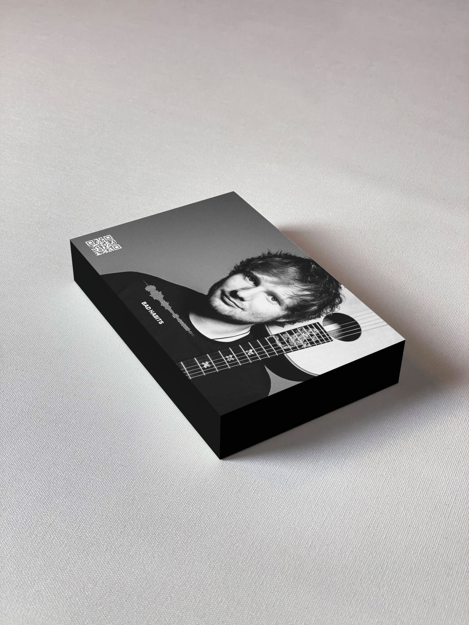 Lieblingslied von Ed Sheeran als Holzblock Voice-Bild